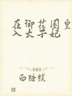 在御花园皇上进入太子妃