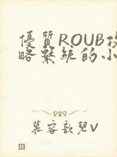 优质ROUB攻略系统的小说最新章节