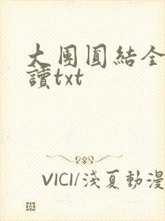 大团圆结全文阅读txt