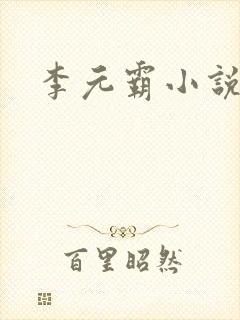 李元霸小说