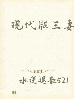 现代版三妻四妾