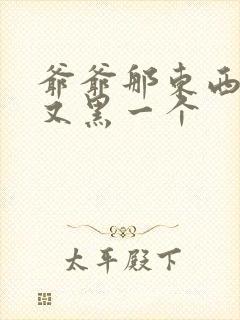 爷爷那东西又大又黑一个