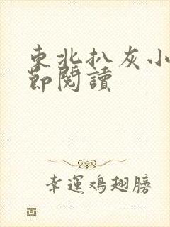 东北扒灰小说分节阅读