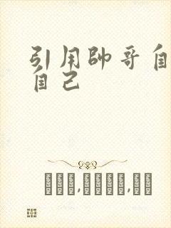 引用帅哥自己玩自己