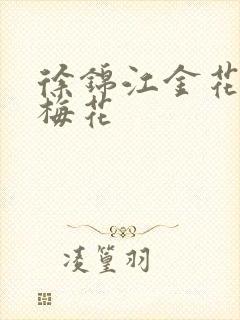 徐锦江金花瓶楷梅花