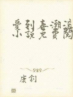 爱到春潮滚滚来小说免费阅读