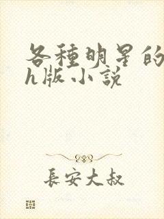 各种明星的综艺h版小说