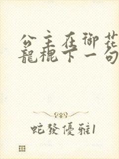 公主在御花园吃龙棍下一句