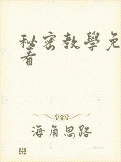 秘密教学免费观看