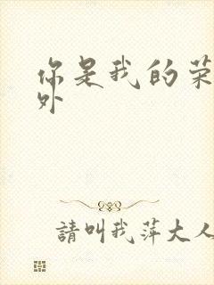 你是我的荣耀番外