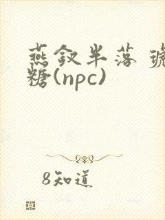 燕钗半落 琥珀糖(npc)