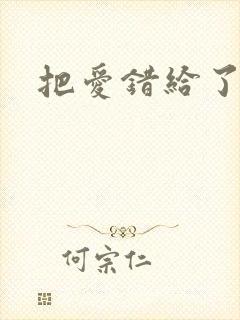 把爱错给了你