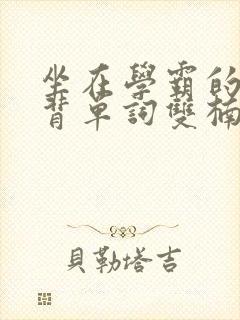 坐在学霸的鸡上背单词双楠