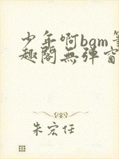 少年啊bgm笔趣阁无弹窗免费