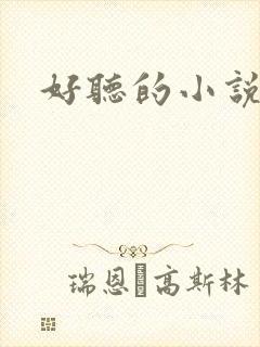 好听的小说名字