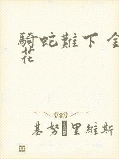 骑蛇难下 金银花