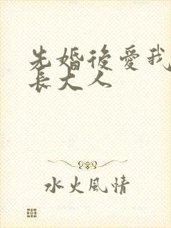 先婚后爱我的市长大人