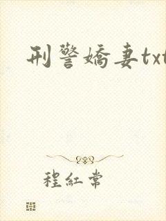 刑警娇妻txt