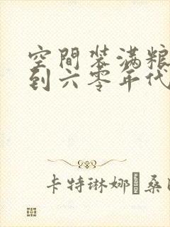 空间装满粮食回到六零年代