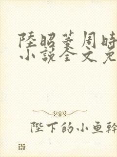 陆昭菱周时阅的小说全文免费阅读