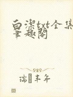 白洁txt全集笔趣阁