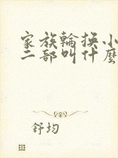 家族轮换小说第二部叫什么名字