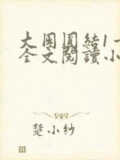 大团圆结1一6全文阅读小说于兜兜