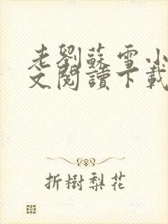 老刘苏雪小说全文阅读下载