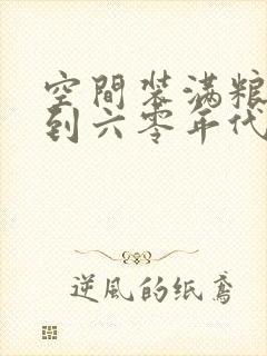 空间装满粮食回到六零年代