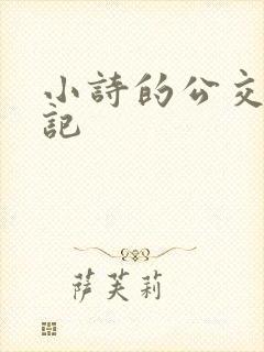 小诗的公交车日记