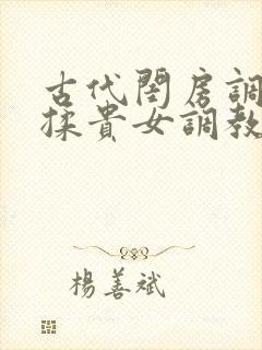 古代闺房调教h揉贵女调教记