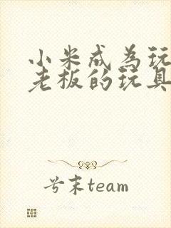 小米成为玩具店老板的玩具