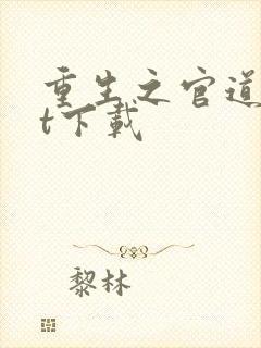 重生之官道txt下载