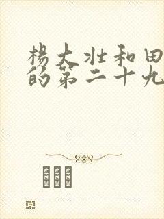 杨大壮和田桂花的第二十九