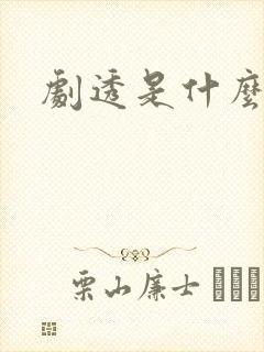 剧透是什么意思