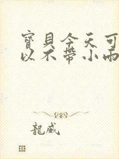 宝贝今天可不可以不带小雨伞