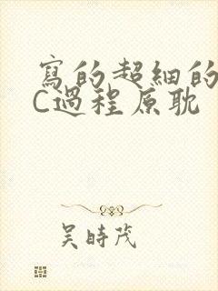 写的超细的多肉C过程原耽