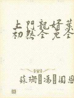 上门龙婿叶辰萧初然全免全集