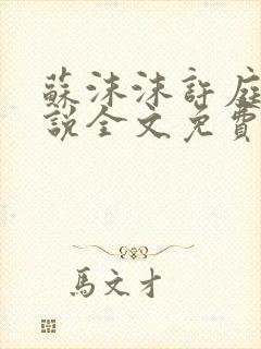 苏沫沫许庭川小说全文免费阅读