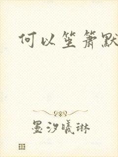 何以笙箫默小说