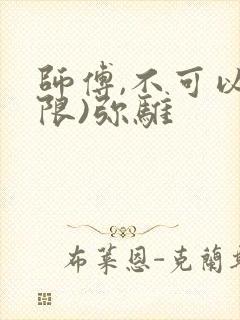 师傅,不可以(限)弥骓