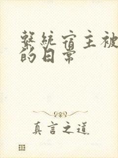 系统宿主被浇灌的日常