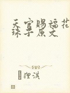 天官赐福花怜塞珠子原文