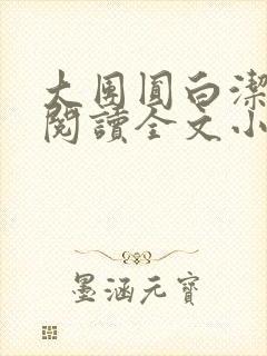 大团圆白洁免费阅读全文小说