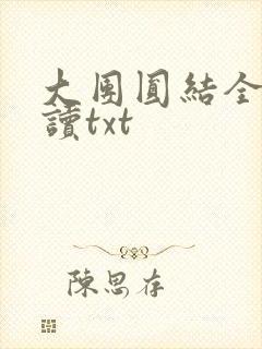 大团圆结全文阅读txt