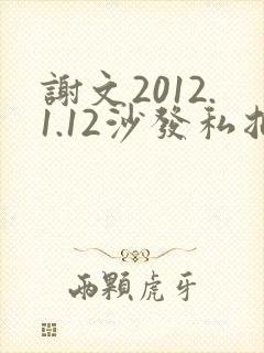 谢文2012.1.12沙发私拍