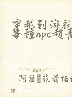 穿越到游戏里和各种npc赵青蔓