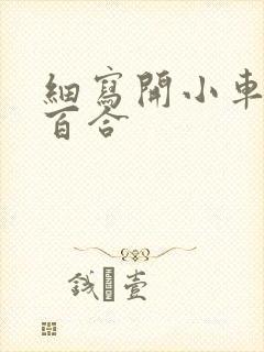 细写开小车车的百合