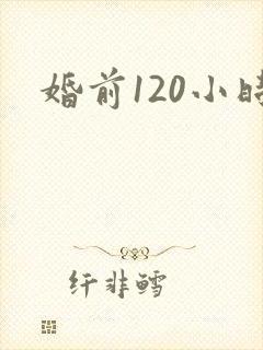 婚前120小时
