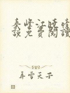 秦峰江晓晴的小说免费阅读